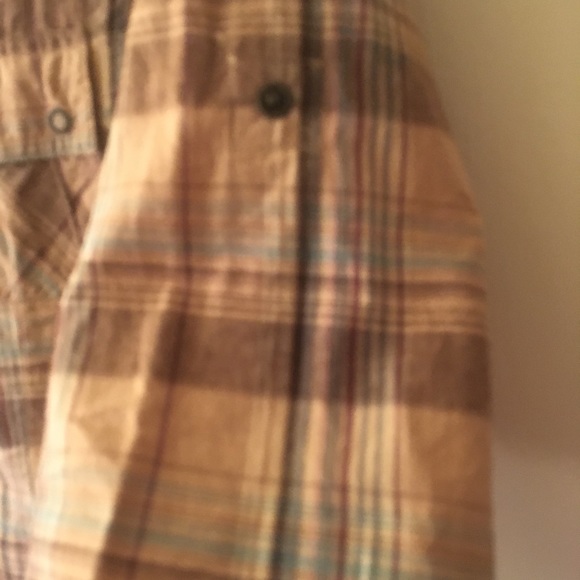 Plaid shirt with snaps instead of buttons. - Picture 3 of 4